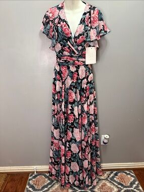 NWT MAC DUGGAL Floral Maxi Dress XS